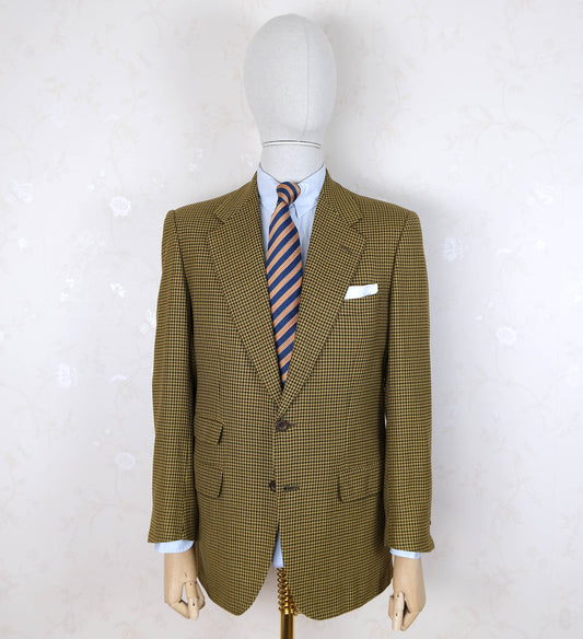 d'Avenza, hand made houndstooth jacket, size 40UK, slim