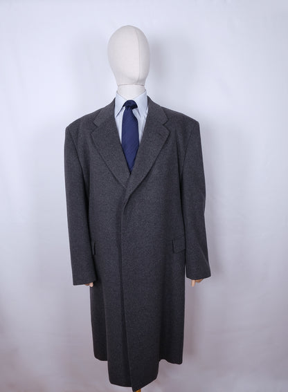 d'Avenza, harmaa villakangastakki, koko 64, XXXL, isojen miesten vaatteet